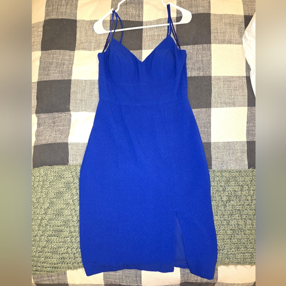 Elegant Blue Women's Dress